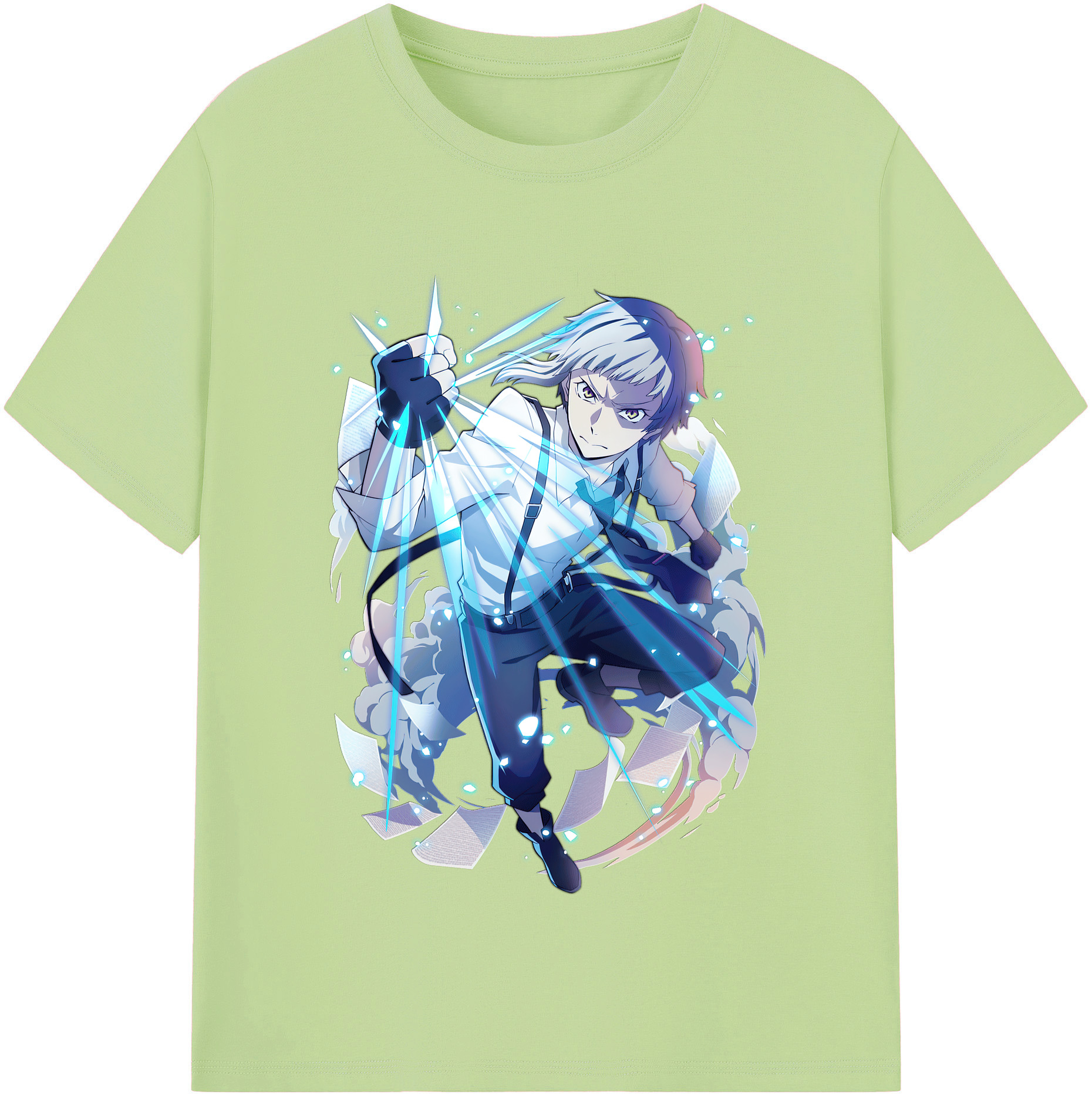 （画像用） 文豪ストレイドッグス Bungo Stray Dogs 綿100％半袖Tシャツ（フロントプリント）